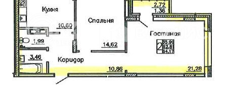 квартира г Воронеж ул Кривошеина 13/13 фото 12