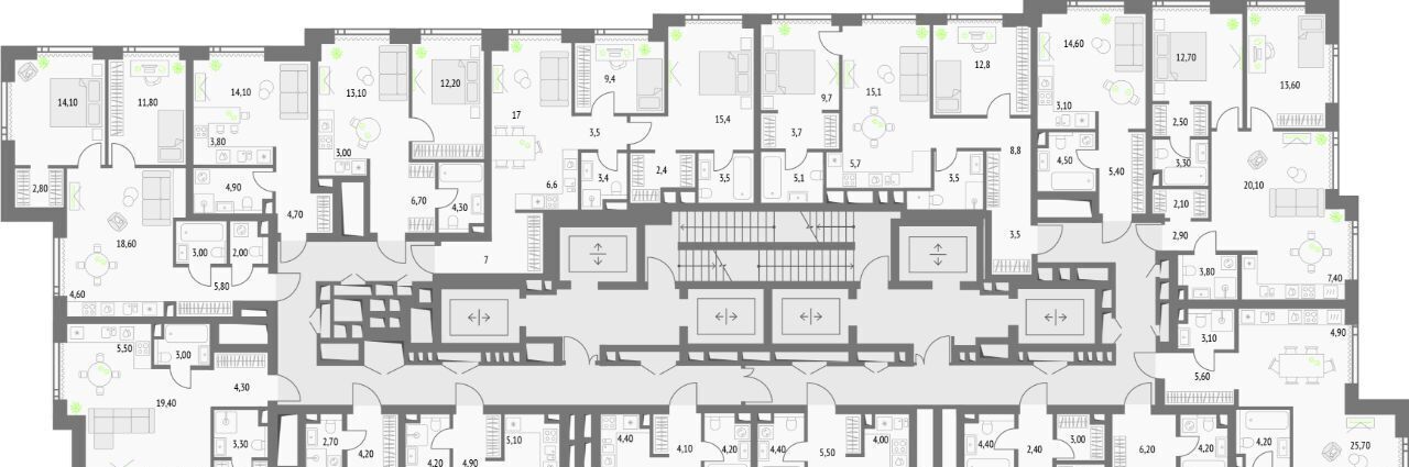 квартира г Москва метро Бутырская проезд Огородный 4с/1 Квартал небоскребов Upside Towers муниципальный округ Бутырский фото 2
