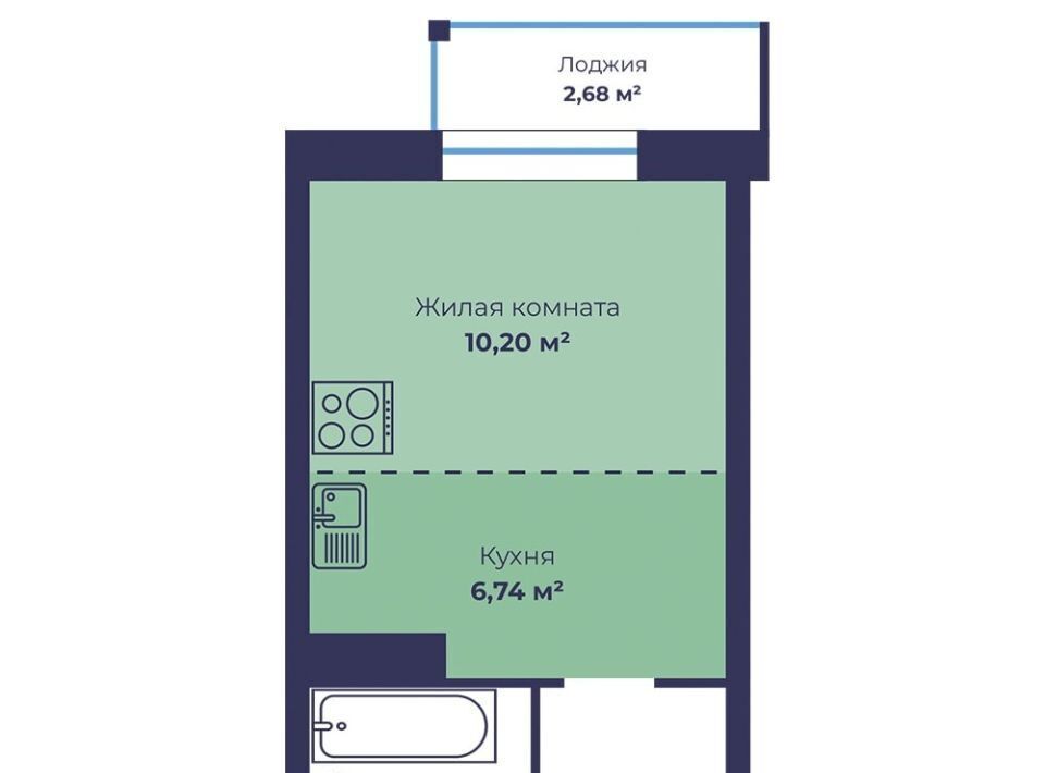 квартира г Ярославль р-н Фрунзенский ЖК «АЭРОПАРК» фото 1