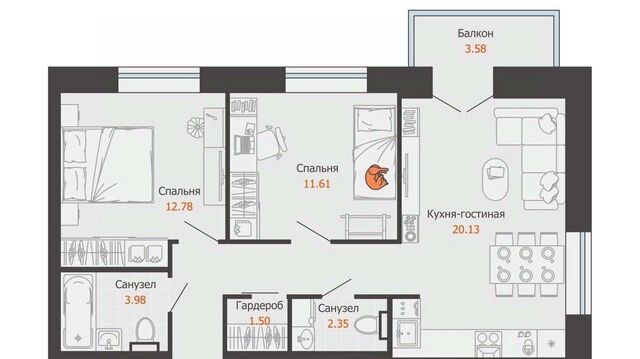 р-н Заволжский Новый Город ЖК «Центрополис 2.0» Центральный кв-л фото