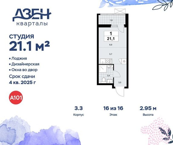 метро Коммунарка метро Новохохловская ТиНАО ЖР «Дзен-кварталы» 3/5 фото