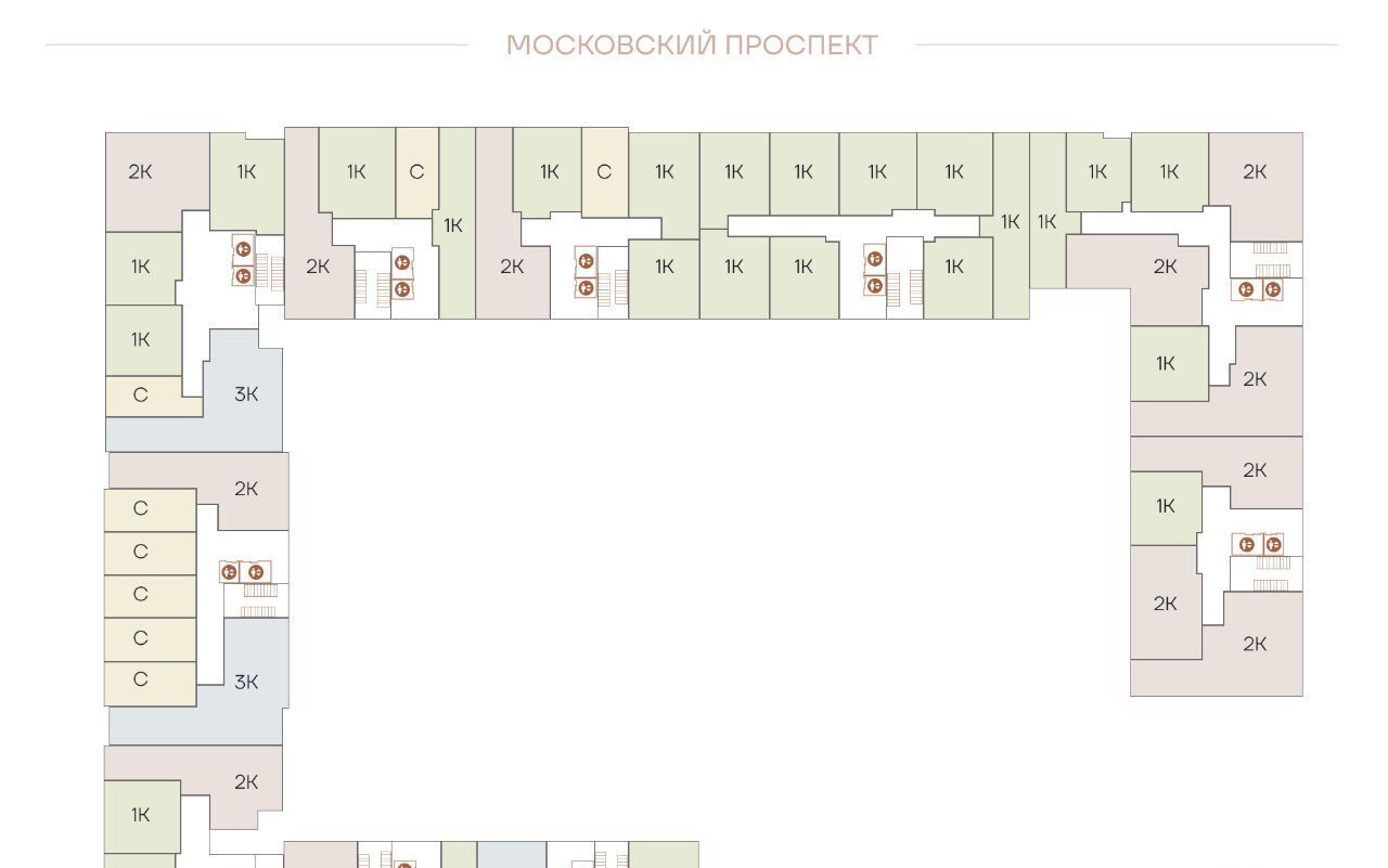 квартира г Санкт-Петербург р-н Московский ул Коли Томчака 21д фото 3