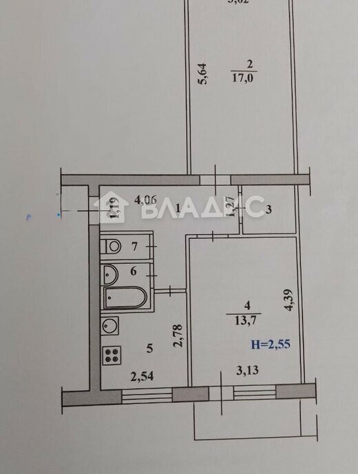 квартира г Волгоград мкр Жилгородок ул Восточно-Казахстанская 18 фото 15