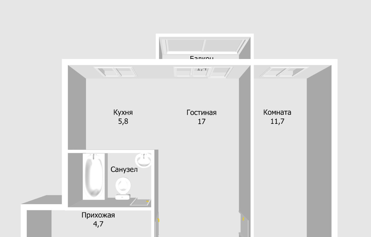 квартира г Нижний Новгород Сестёр Рукавишниковых, 16 / Горловская, 9 фото 17