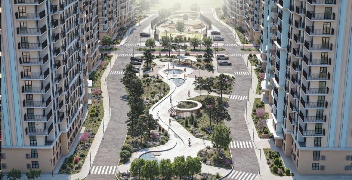 квартира г Евпатория ЖК «Море» в р-не озера Мойнаки, автодорога на пгт. Заозерное, стр. 10 фото 10