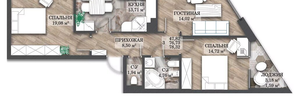 квартира г Иваново пр-кт Ленина 55в фото 1