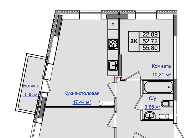 квартира Новый Город м-н, Строящийся жилой дом фото