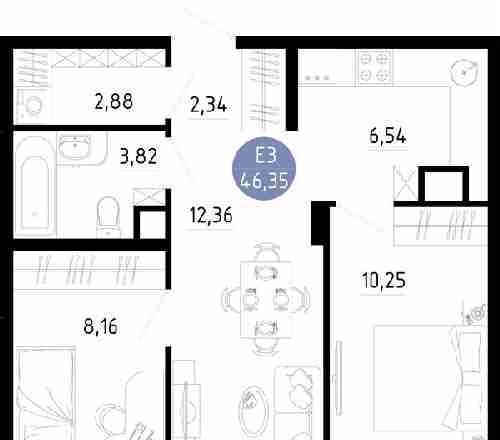 квартира г Рязань р-н Железнодорожный ш Михайловское жилой дом фото 1