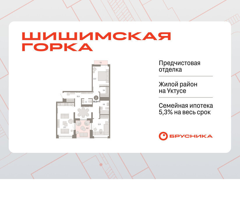 квартира г Екатеринбург Ботаническая улица Гастелло, 19А фото 1