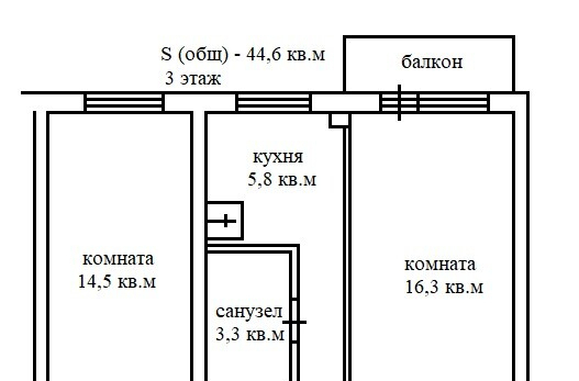 квартира г Северодвинск Карла Маркса, 25 фото 2
