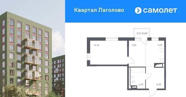 д Лаголово Квартал Лаголово 2 Лаголовское с/пос, Проспект Ветеранов фото