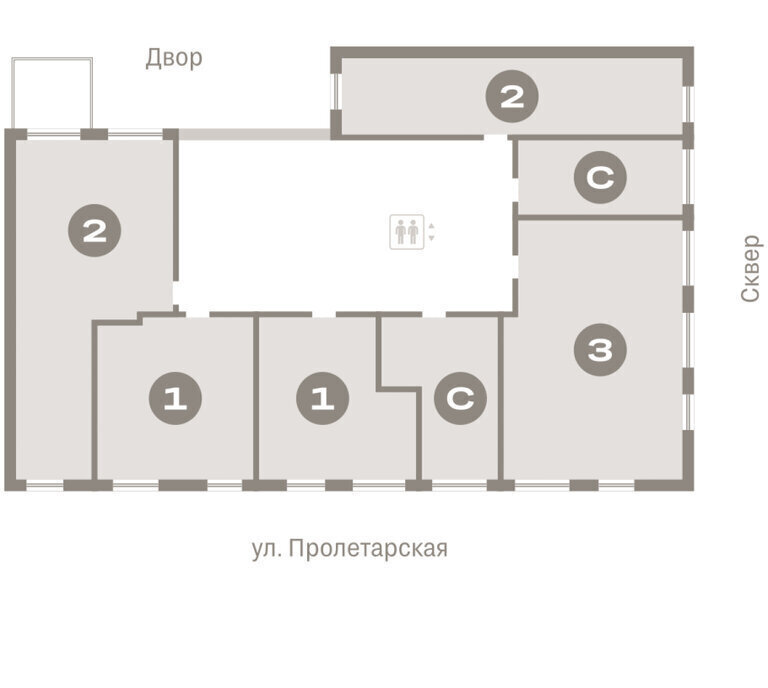 квартира г Курган Центральный ЖК «Дом Кино» фото 3