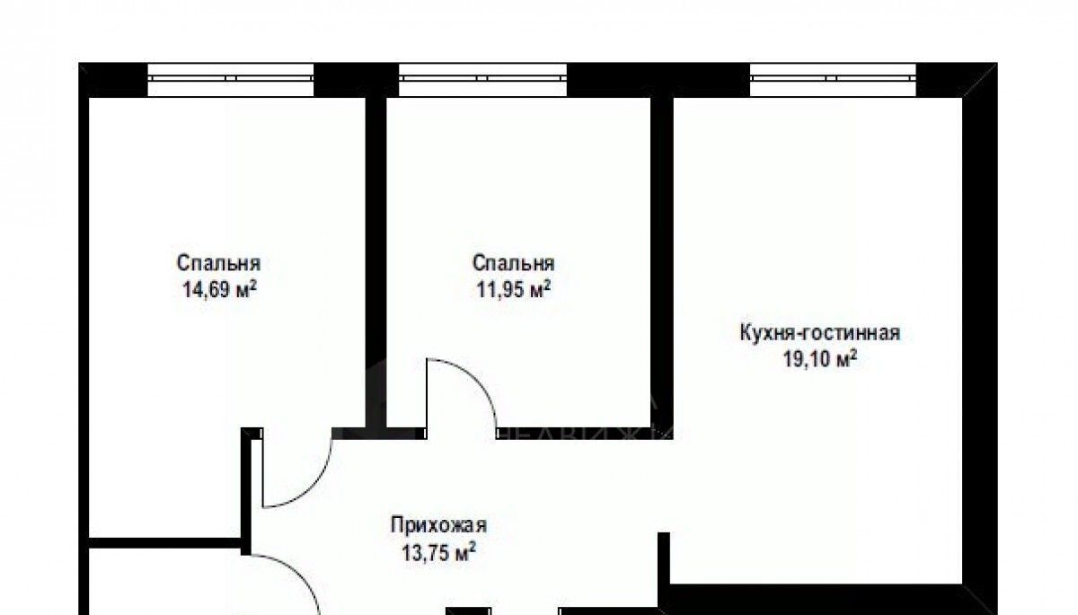 квартира г Тюмень р-н Калининский ул Ставропольская 160 фото 2