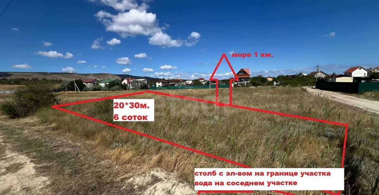 земля г Феодосия пгт Орджоникидзе снт Волна ул. 6-я Линия фото 3