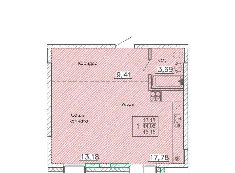 квартира г Улан-Удэ мкр Энергетик р-н Октябрьский фото 1