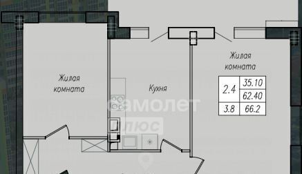 квартира г Курск р-н Центральный ул Энгельса 4 фото 4
