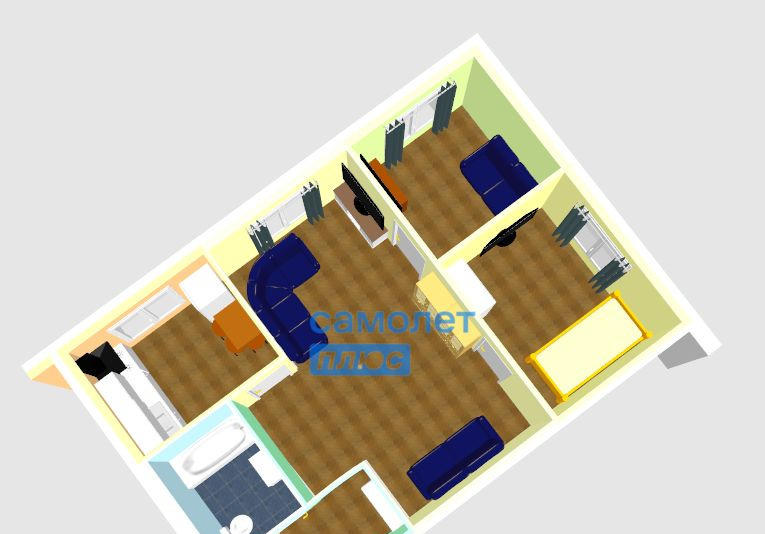 квартира г Бийск Заречье ул Льнокомбинат 15в м-н фото 13