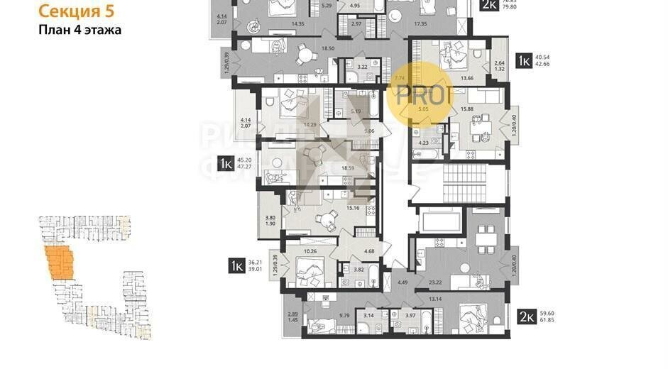 квартира г Калининград ул Ломоносова 52 фото 5