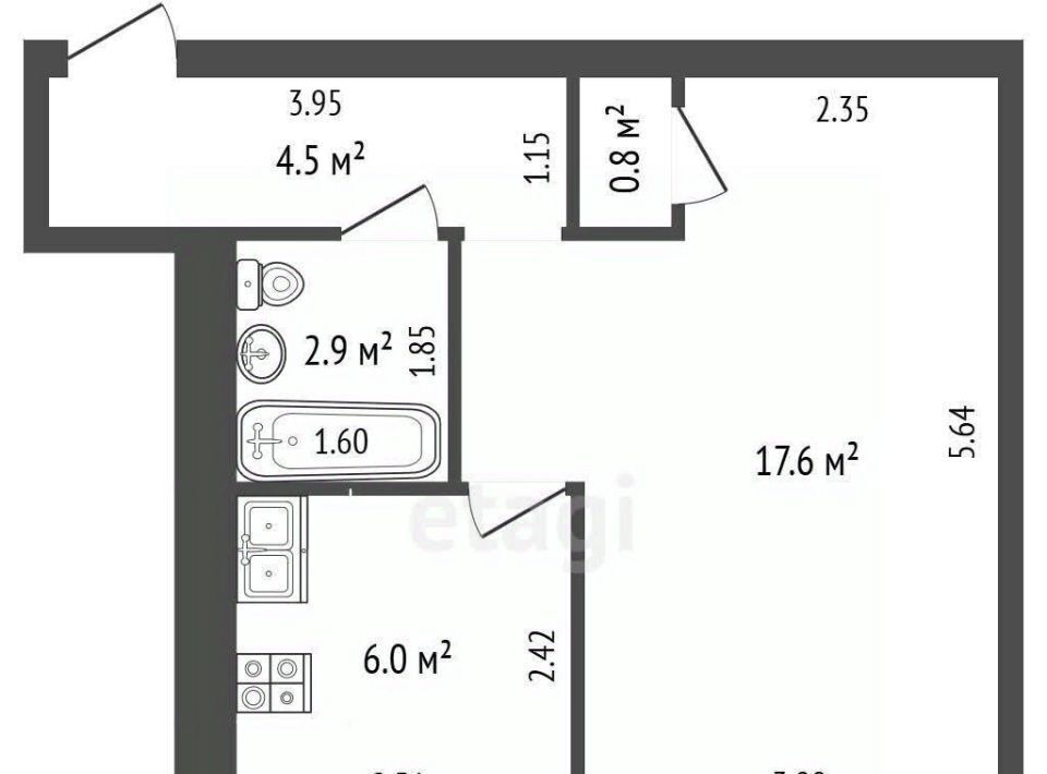 квартира р-н Бугульминский г Бугульма ул Мусы Джалиля 48 фото 2