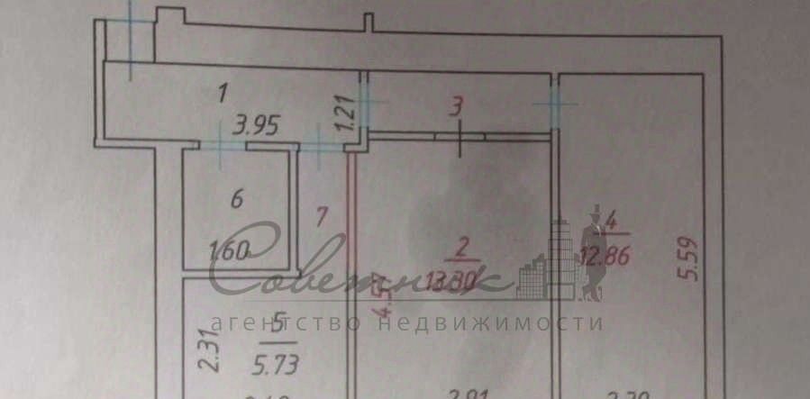 квартира г Старый Оскол микрорайон Горняк 13 фото 11