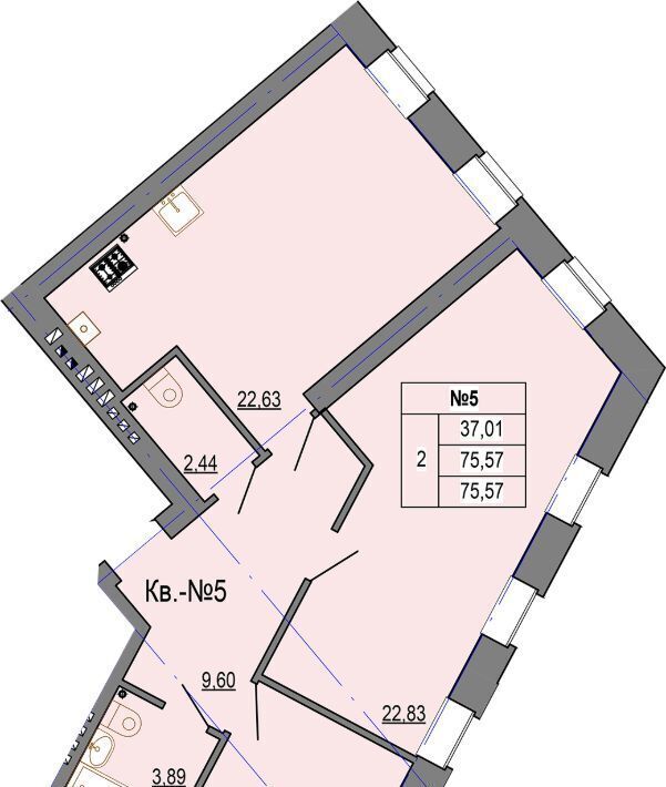 квартира г Кострома ул Козуева 114 фото 1