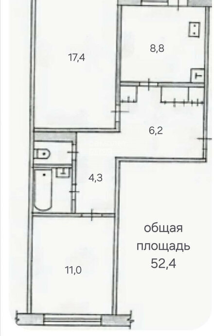 квартира г Оренбург р-н Дзержинский пр-кт Дзержинского 32/2 фото 10