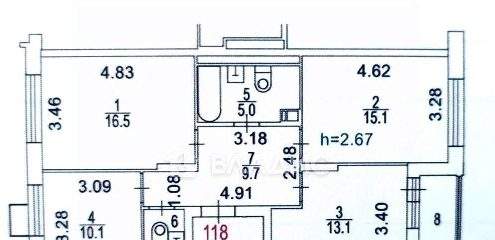 квартира г Зеленоград ул Заводская 14к/2 Зеленоград — Крюково фото 19