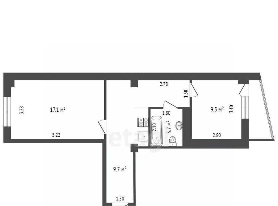 квартира г Сыктывкар ш Сысольское 1/2 фото 1