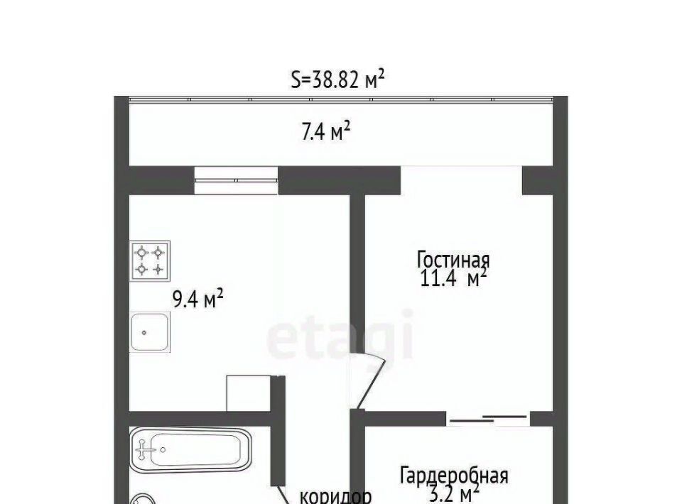 квартира г Сыктывкар ул Морозова 190 ЖК «Русская роща 2» фото 2