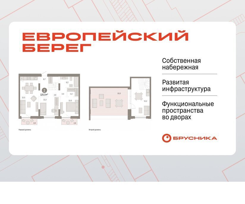 квартира г Новосибирск р-н Октябрьский Речной вокзал микрорайон Европейский Берег фото 1