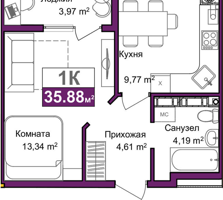 квартира г Симферополь р-н Центральный ул Батурина 145 микрорайон «Город Мира» фото 1