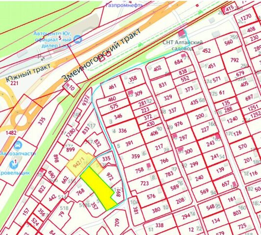 п Плодопитомник р-н Центральный снт Алтайский садовод 518Г фото