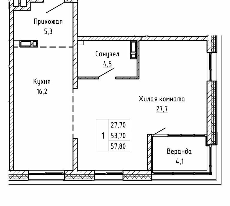 квартира г Владивосток ул Днепровская 25к/5 фото 1