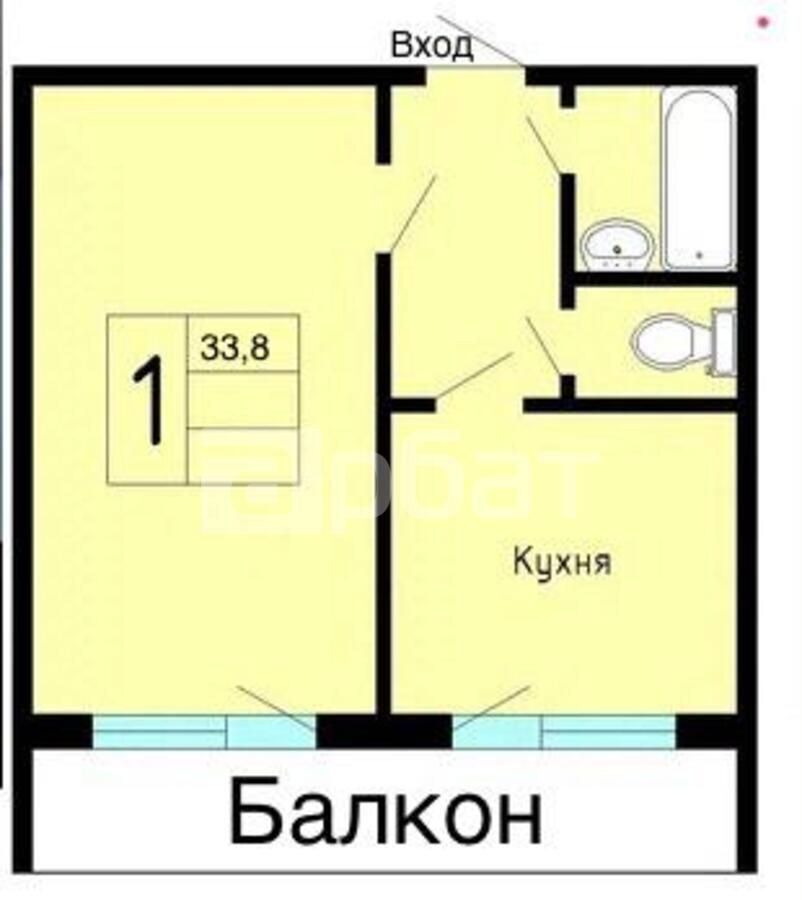 квартира г Кострома р-н Центральный мкр Давыдовский-3 8 фото 8