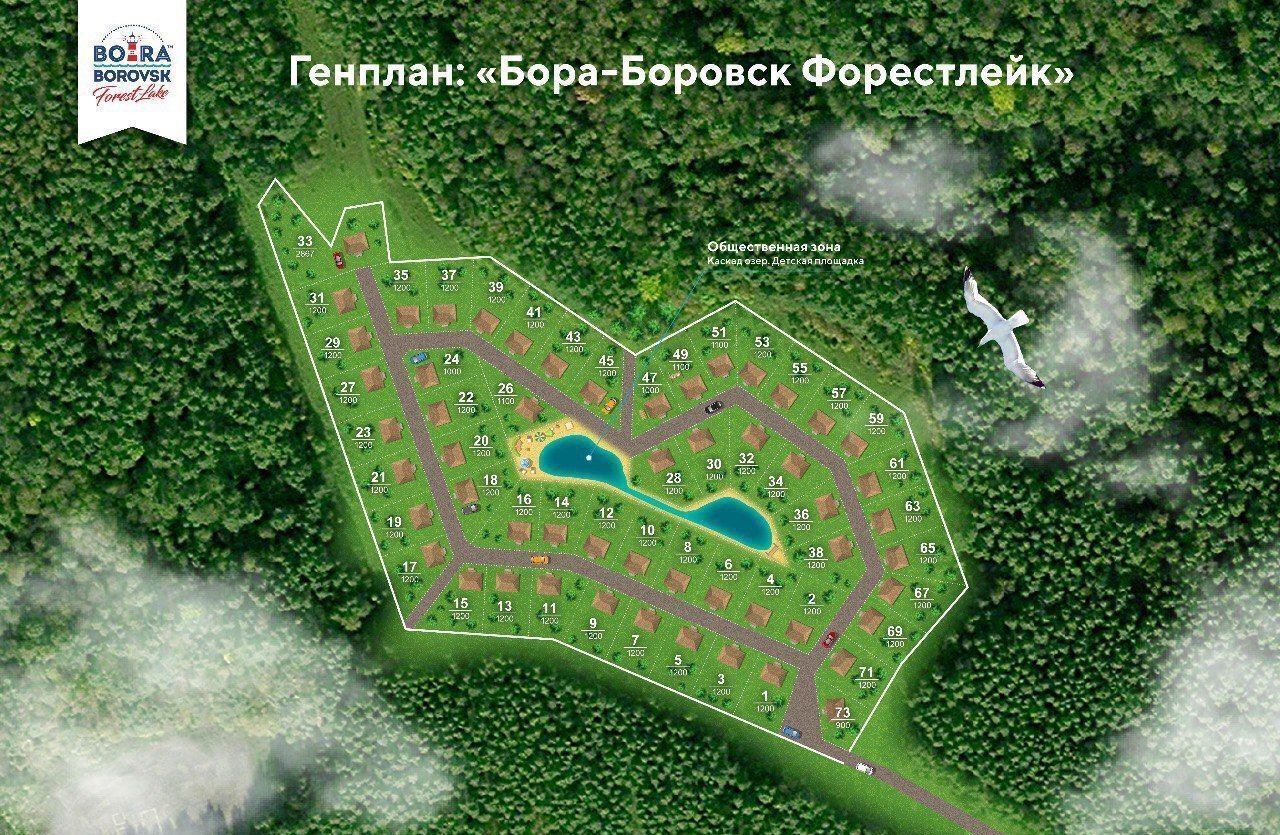 земля р-н Боровский г Боровск Киевское шоссе, 3 км, КП Бора-Боровск форестлейк фото 4