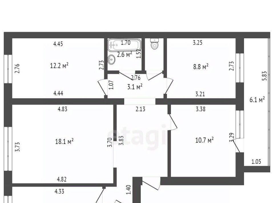 квартира г Стерлитамак Михайловский ул Шафиева 15 фото 2
