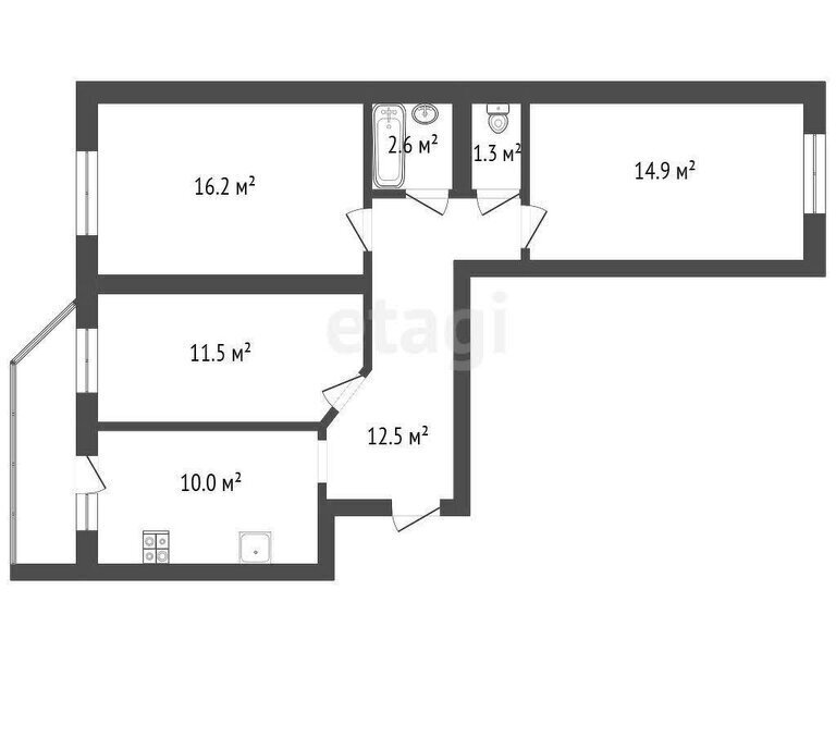 квартира г Тамбов ул Мичуринская 142к/3 фото 1
