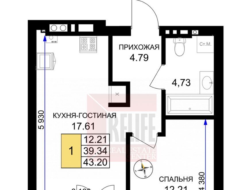 квартира р-н Гурьевский г Гурьевск ЖК «Включи» фото 1