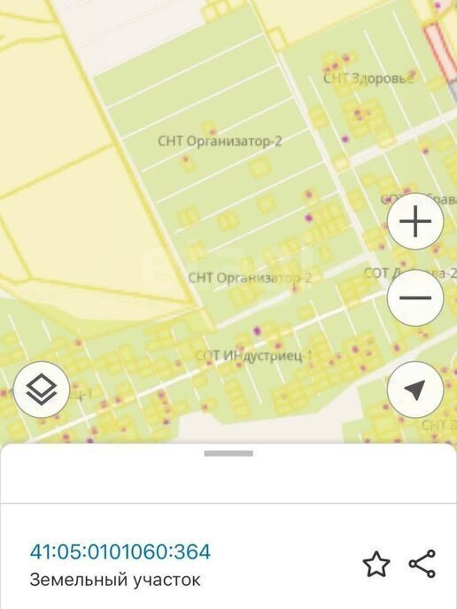 земля р-н Елизовский г Елизово снт Организатор-2 фото 4