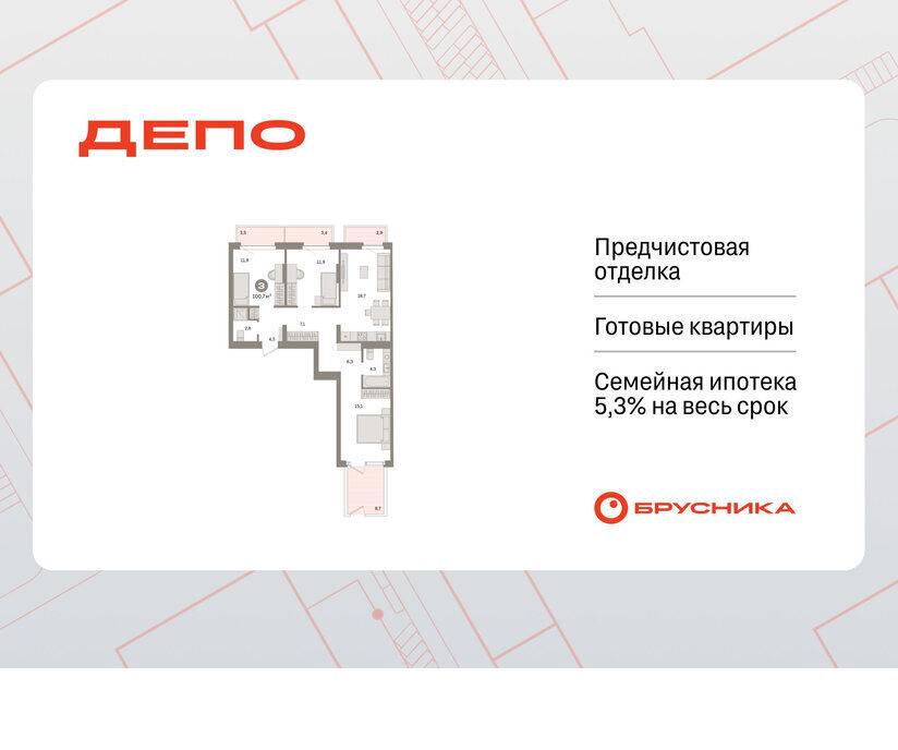 квартира г Екатеринбург Уральская Старая Сортировка ЖК Квартал Депо жилой район Сортировочный фото 1