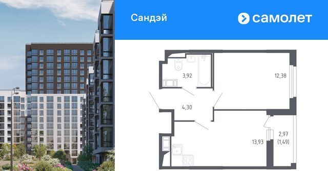метро Проспект Ветеранов ЖК «Сандэй» 7/2 фото