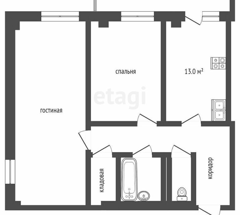 квартира р-н Елабужский г Елабуга пр-кт Нефтяников 68 фото 1
