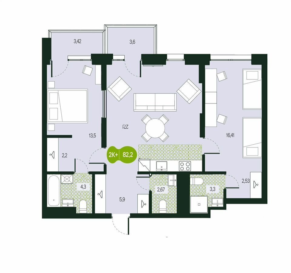 квартира г Чита р-н Центральный мкр Каштакский 1 фото 1