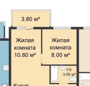 квартира г Красноярск р-н Центральный ул Караульная 43/2 фото 22