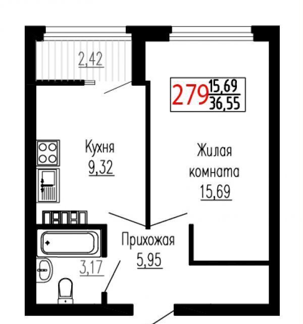квартира г Екатеринбург Ботаническая ул Лыжников 3/2 корп. 3. 1, д. 3 фото 1