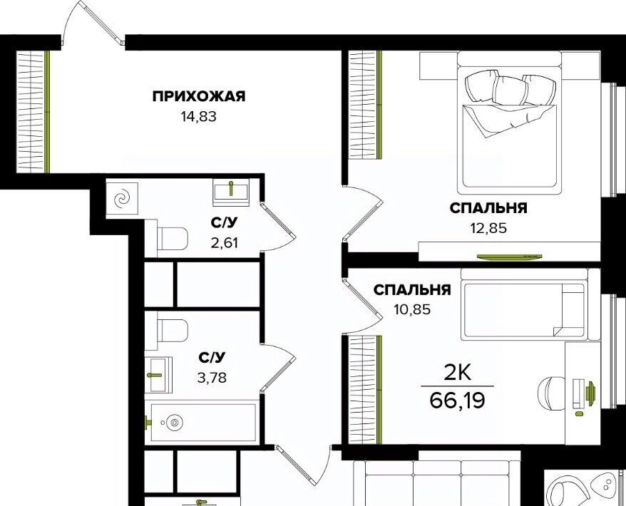 квартира г Тула р-н Центральный фото 1
