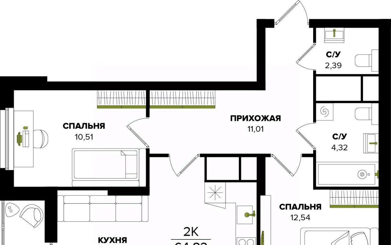 квартира г Тула р-н Центральный фото 1