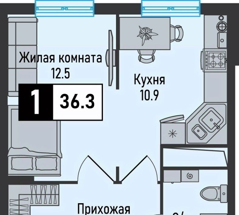 квартира г Железноводск п Иноземцево ул. Рядового Панченко, 18А фото 1