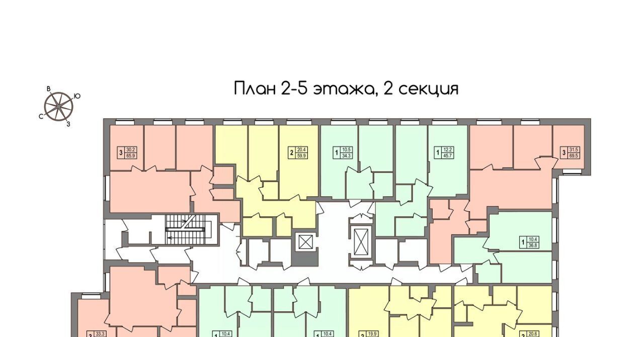 квартира г Тула п Западный 2-й ул Маяковского 39 п Скуратовский р-н Центральный Центральный территориальный округ фото 3