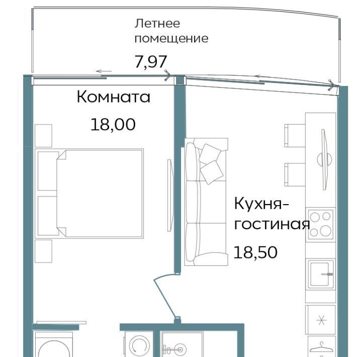 квартира г Саки ул Морская TEMPO фото 1